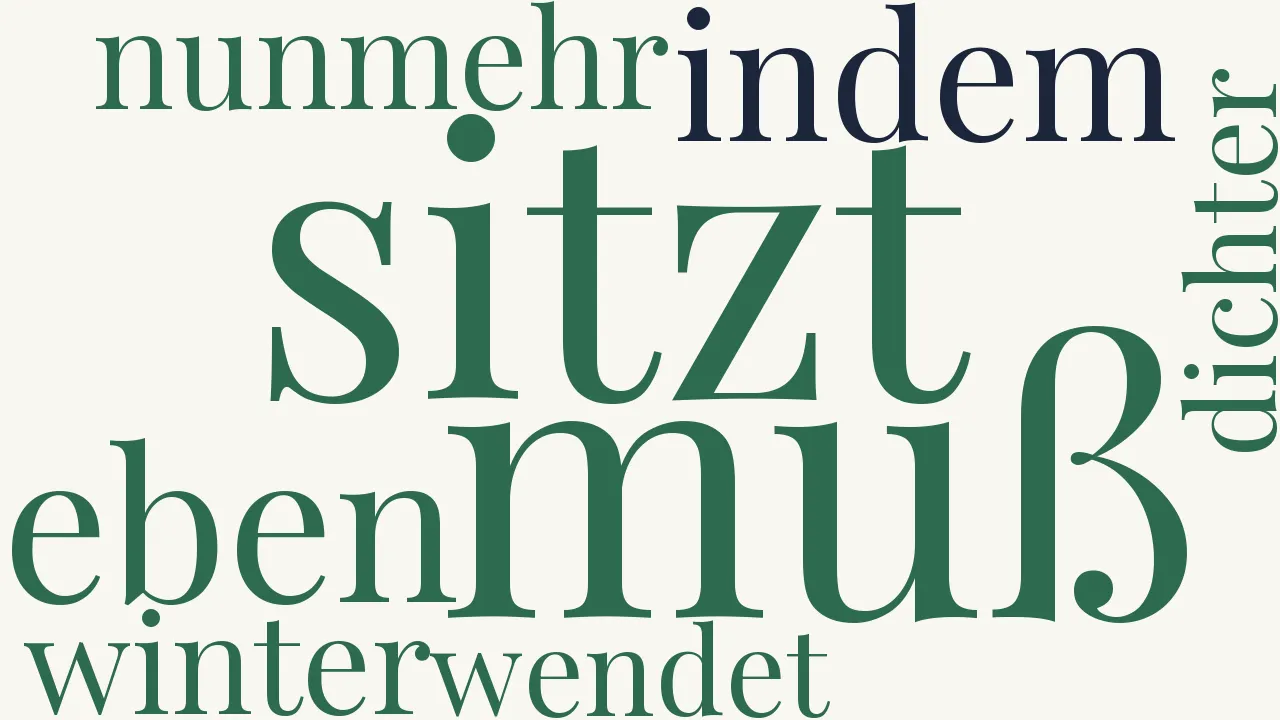 Wortwolke zu Winterschlaf