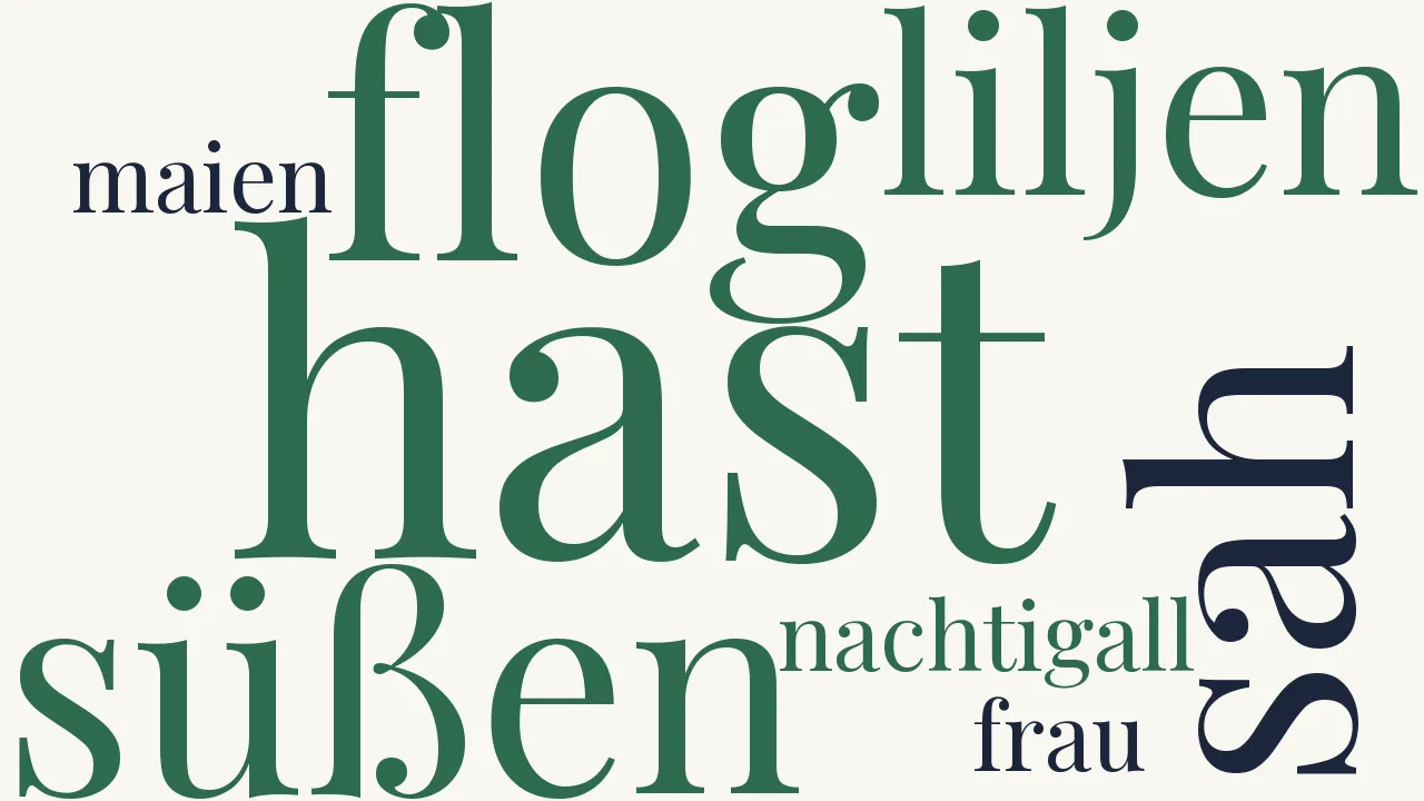 Wortwolke zu Minnesänger