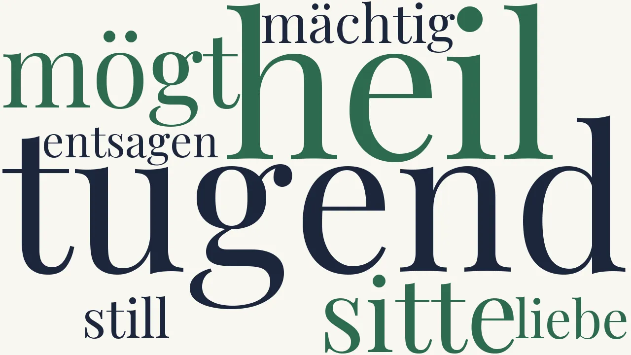 Wortwolke zu Den Frauen