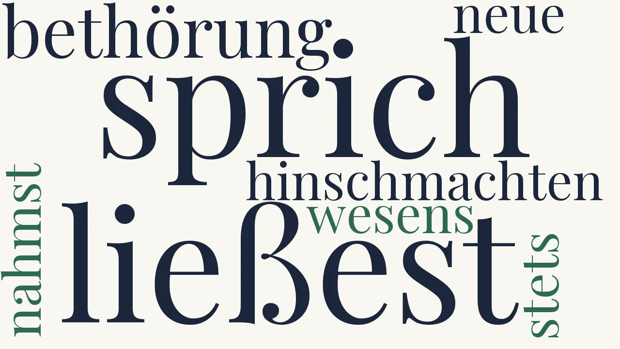 Wortwolke zu Das flaue Herz