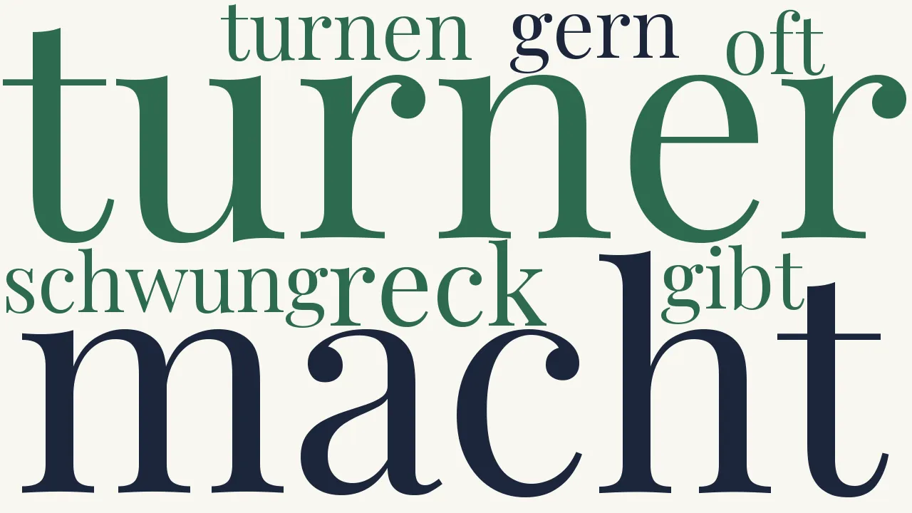 Wortwolke zu Das große Turnerlied