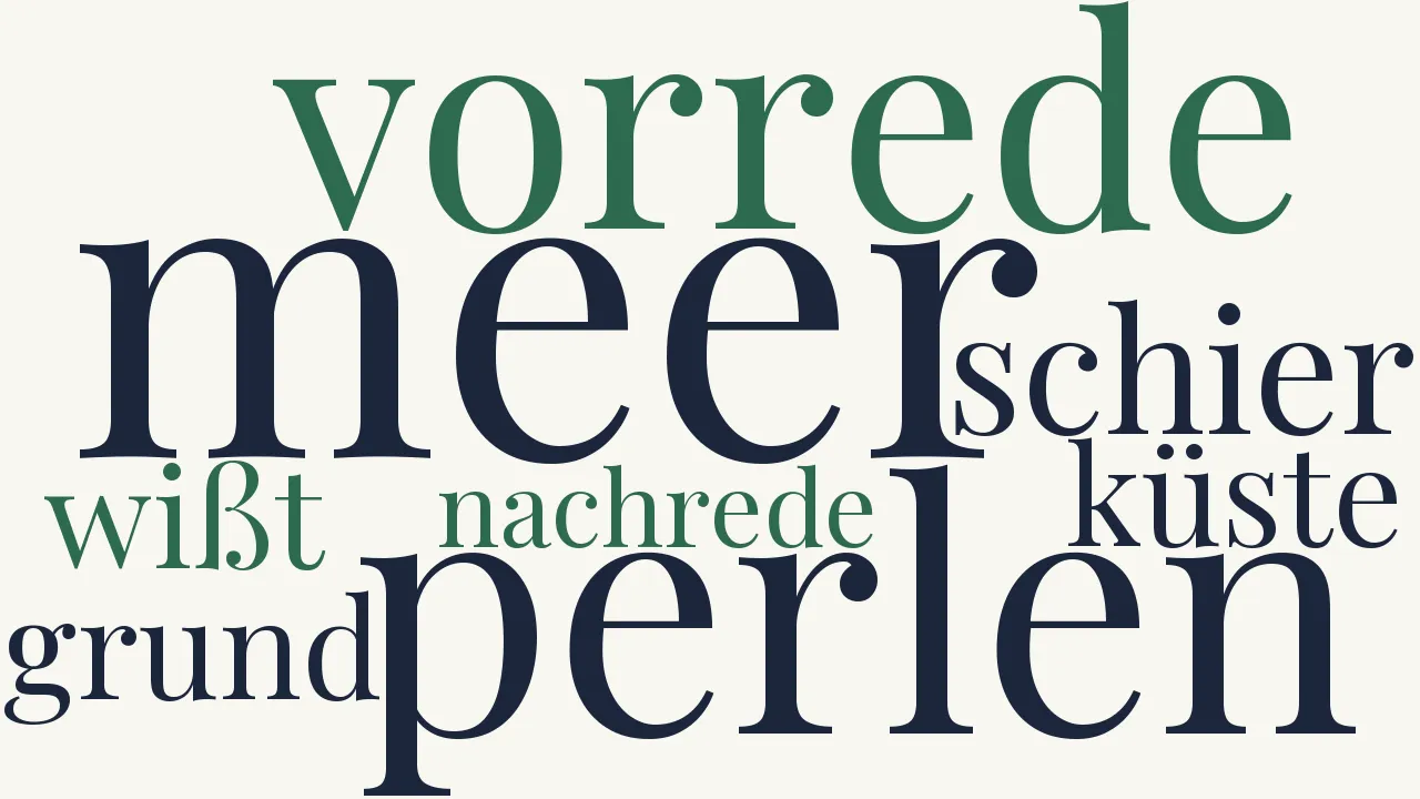 Wortwolke zu Der große Lyriker