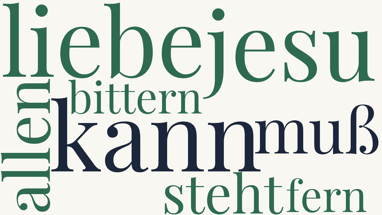 Wortwolke zu Liebe