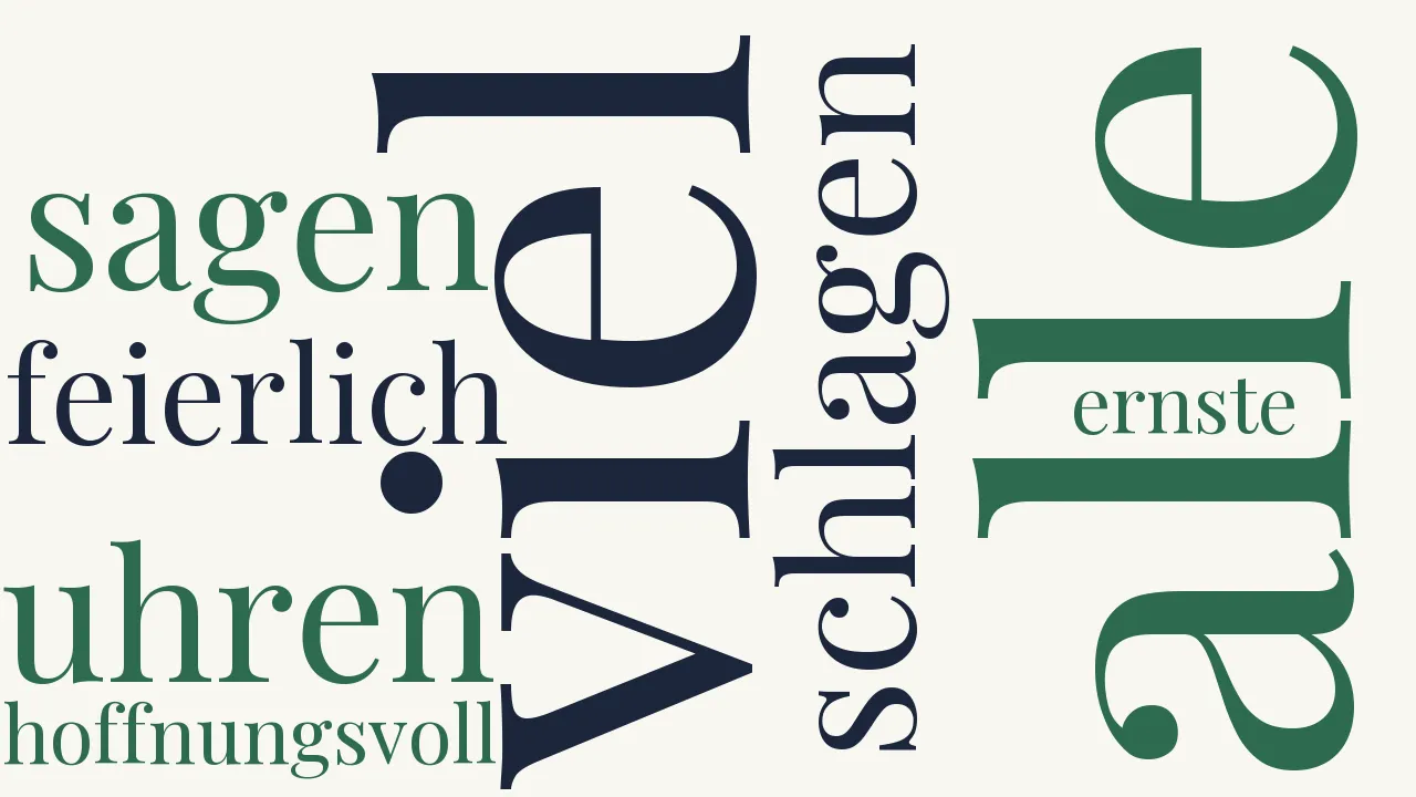 Wortwolke zu Silvesternacht