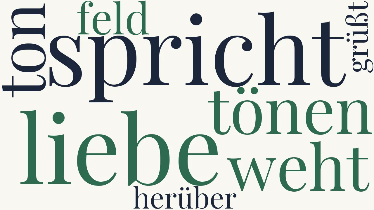 Wortwolke zu Liebe
