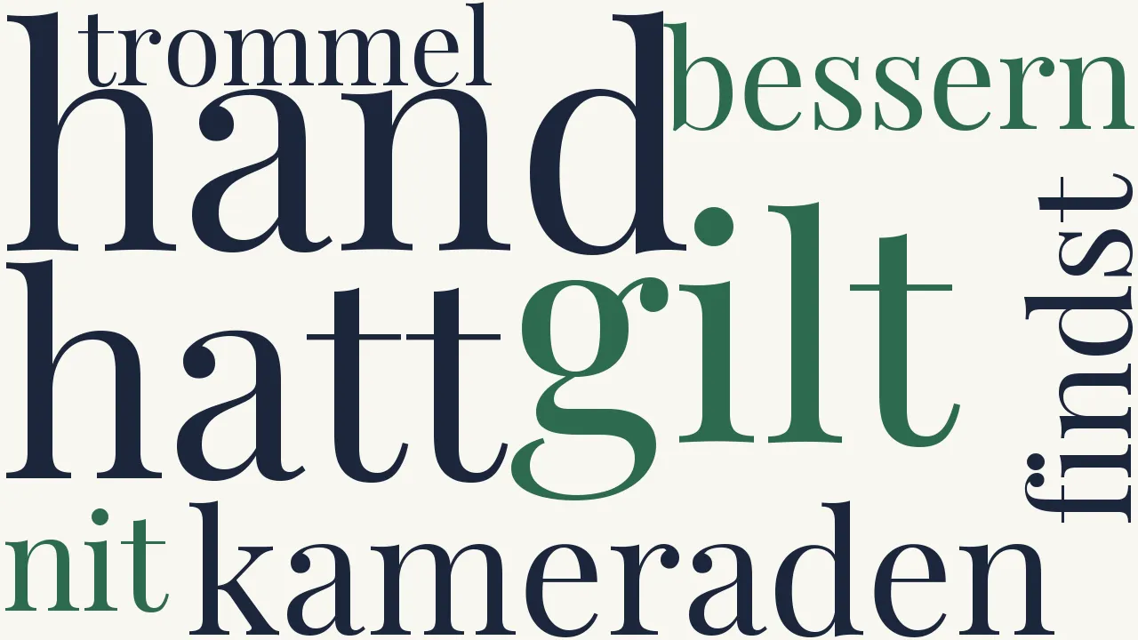 Wortwolke zu Der gute Kamerad
