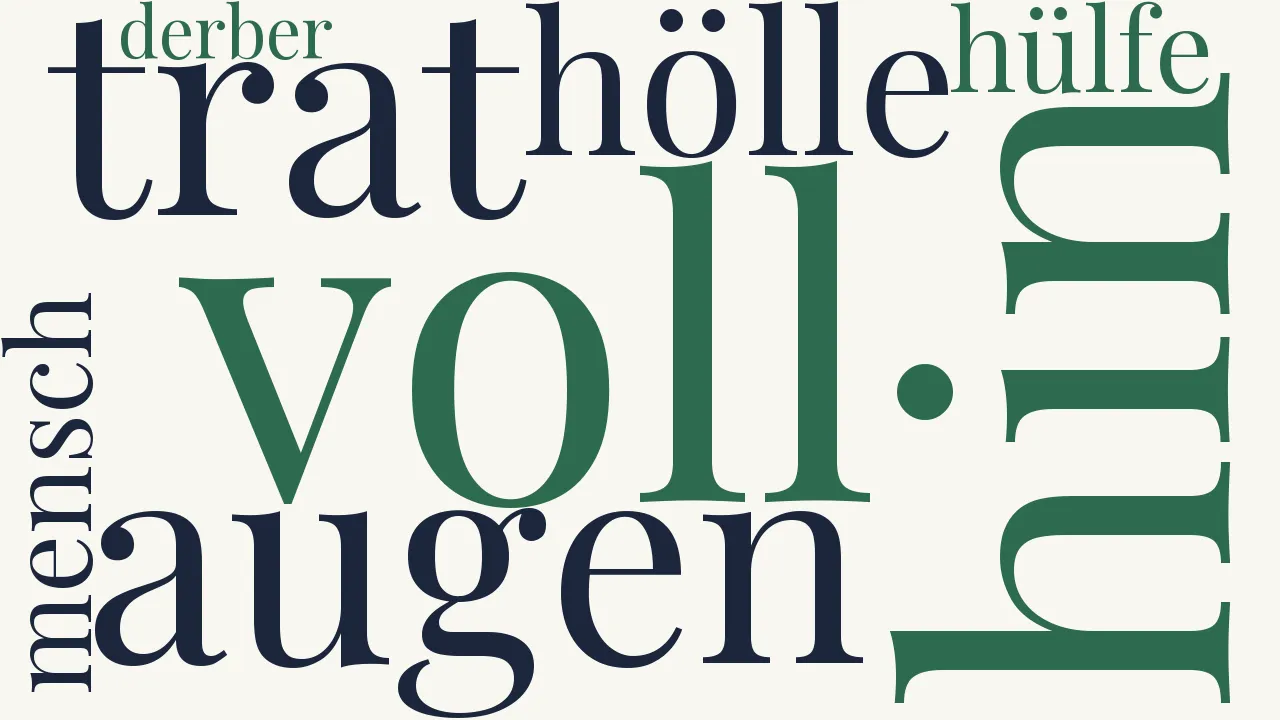 Wortwolke zu Trost