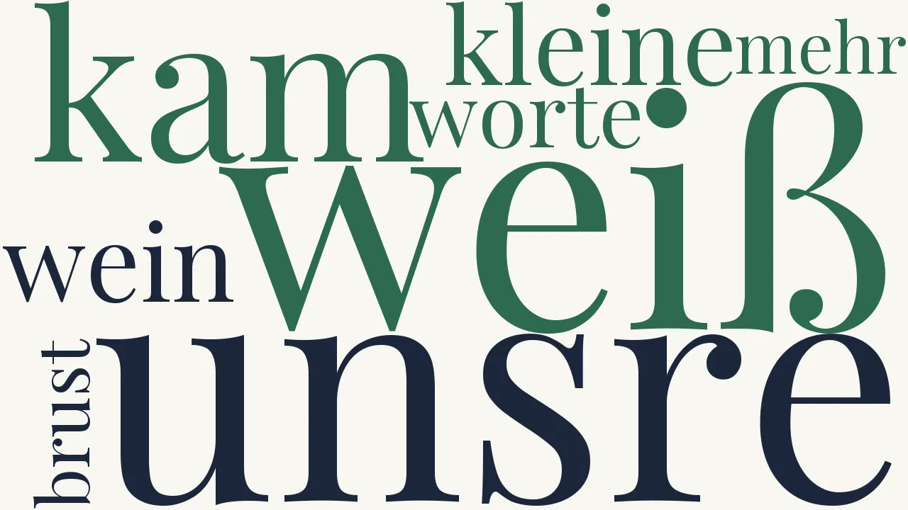 Wortwolke zu Liebesnacht