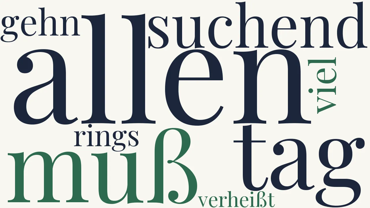 Wortwolke zu Fährte