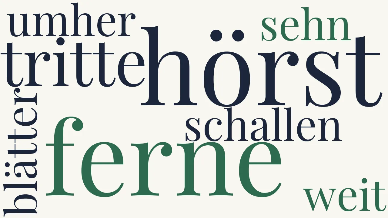 Wortwolke zu Herbstgefühl
