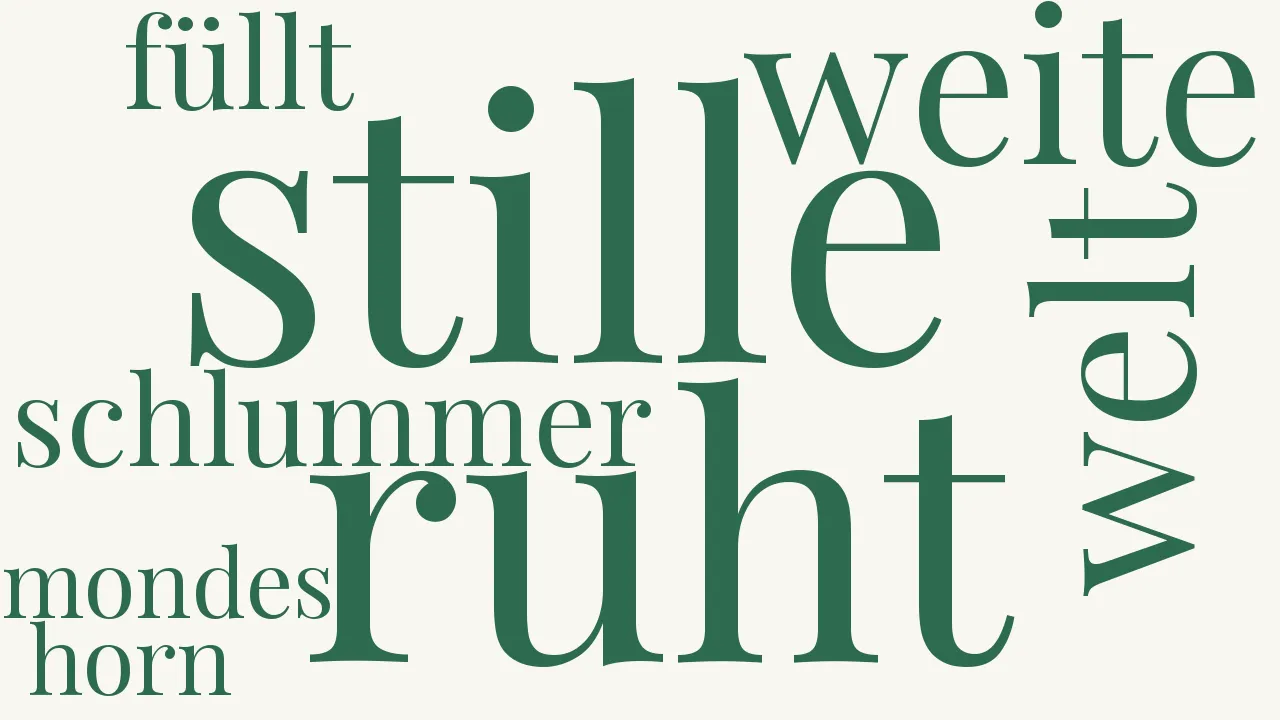 Wortwolke zu Hochsommernacht