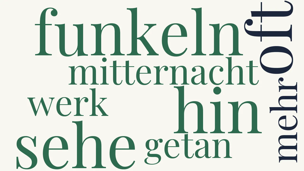 Wortwolke zu Die Sternseherin Lise
