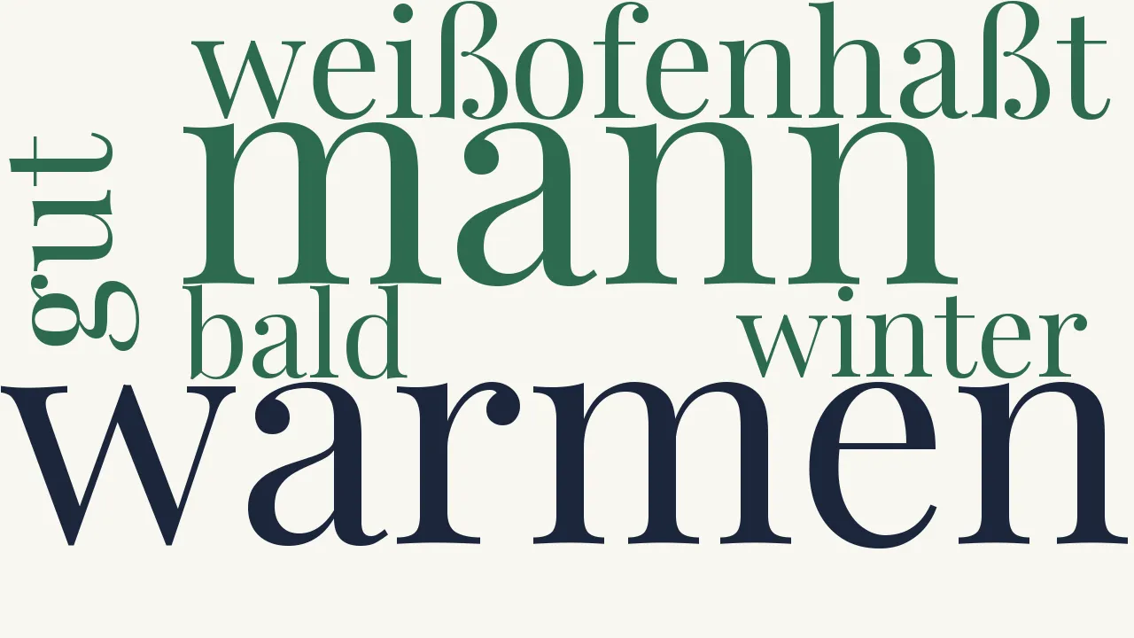 Wortwolke zu Ein Lied hinterm Ofen zu singen