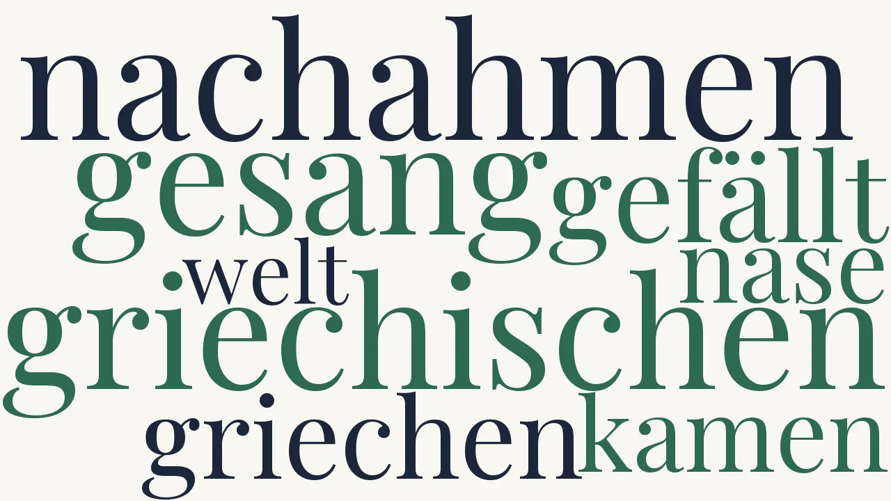 Wortwolke zu Ich wüßte nicht warum?