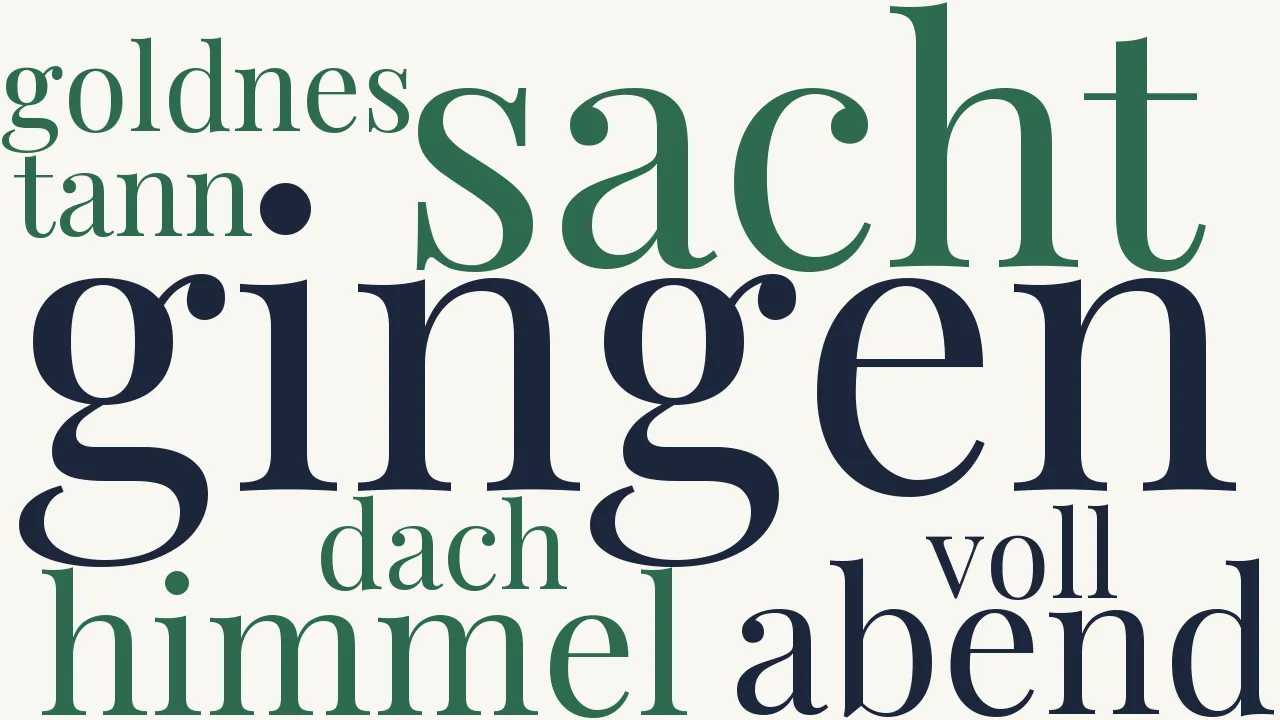 Wortwolke zu Der Wachtelruf