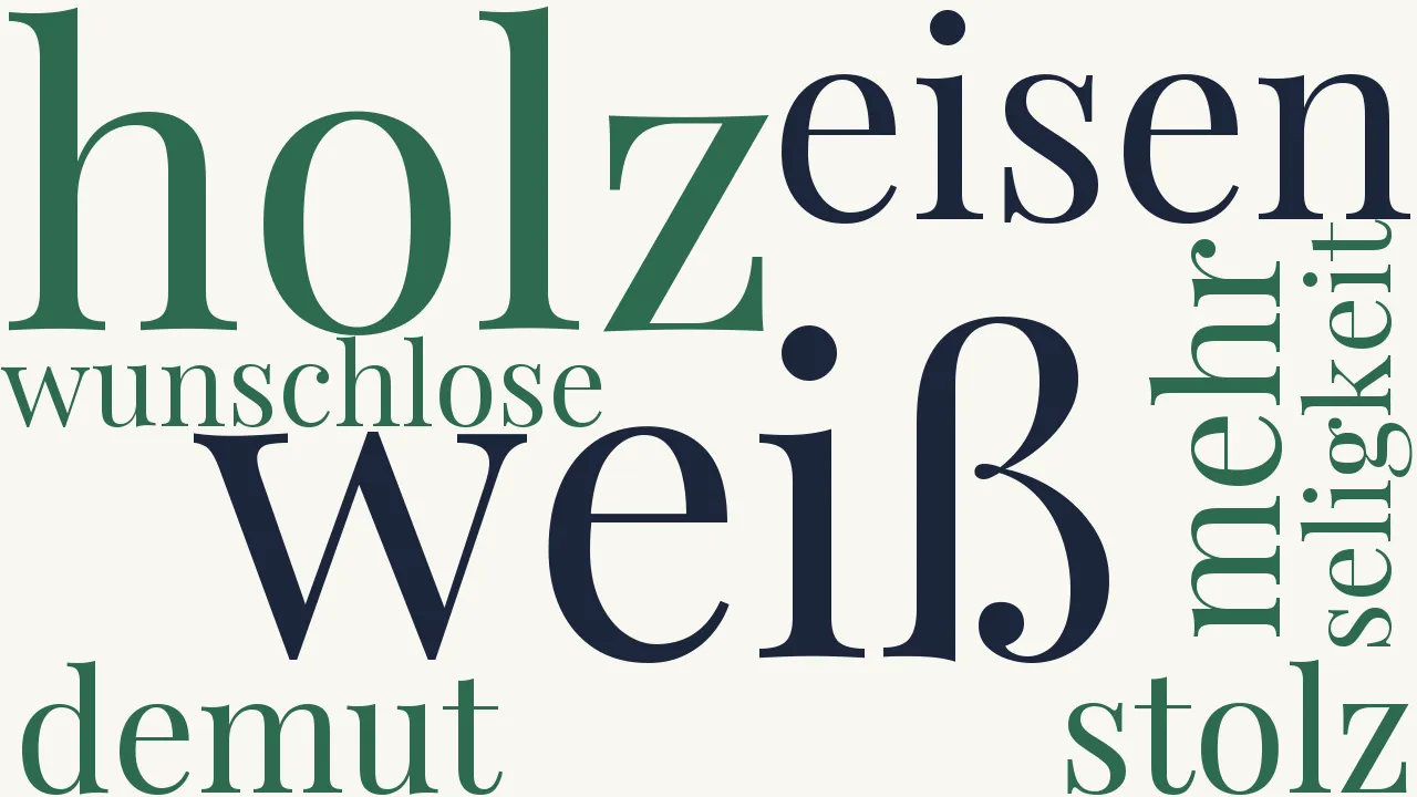 Wortwolke zu Du und ich