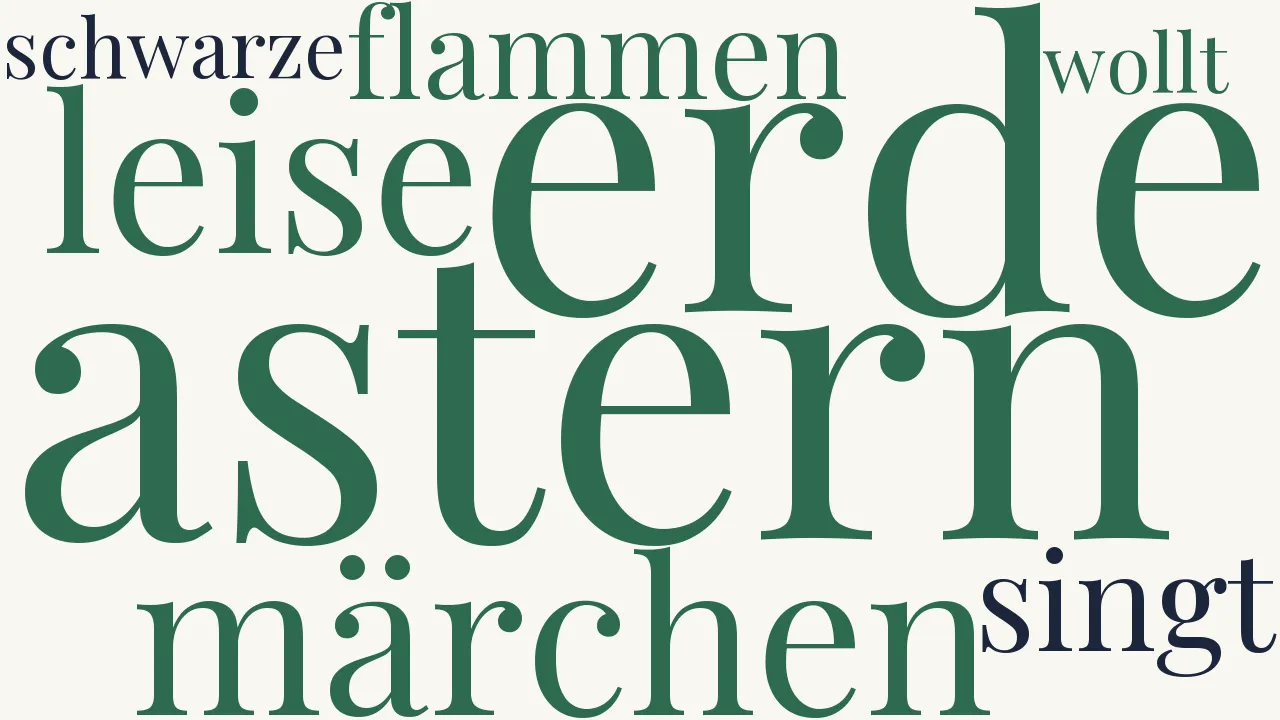 Wortwolke zu Ein Märchen