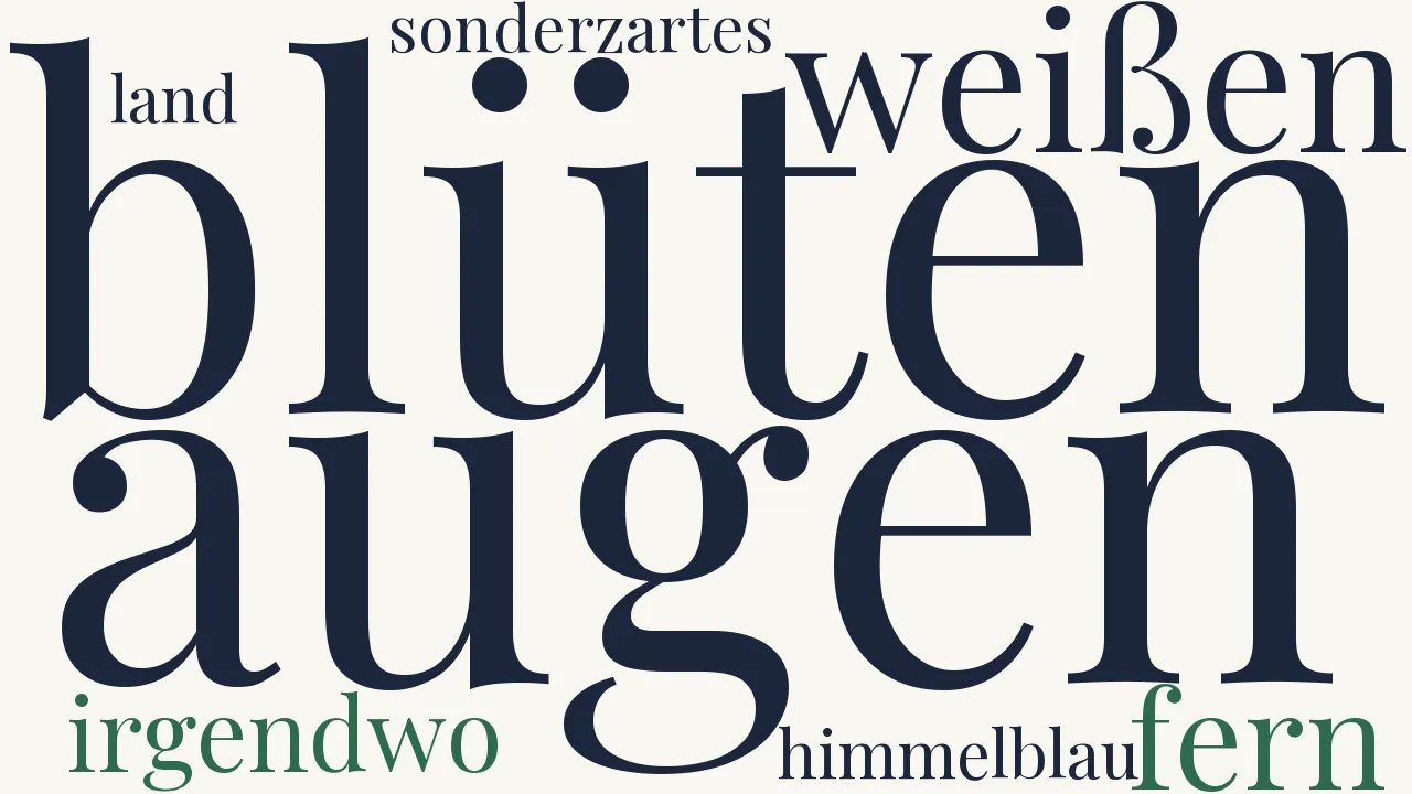 Wortwolke zu Erster Schnee