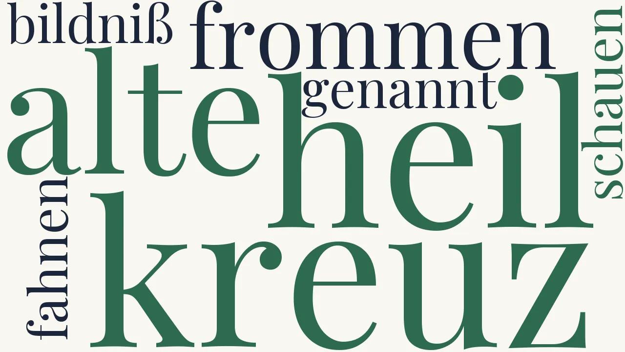 Wortwolke zu Das eiserne Kreuz