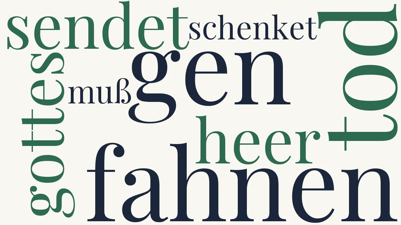 Wortwolke zu Kriegslied