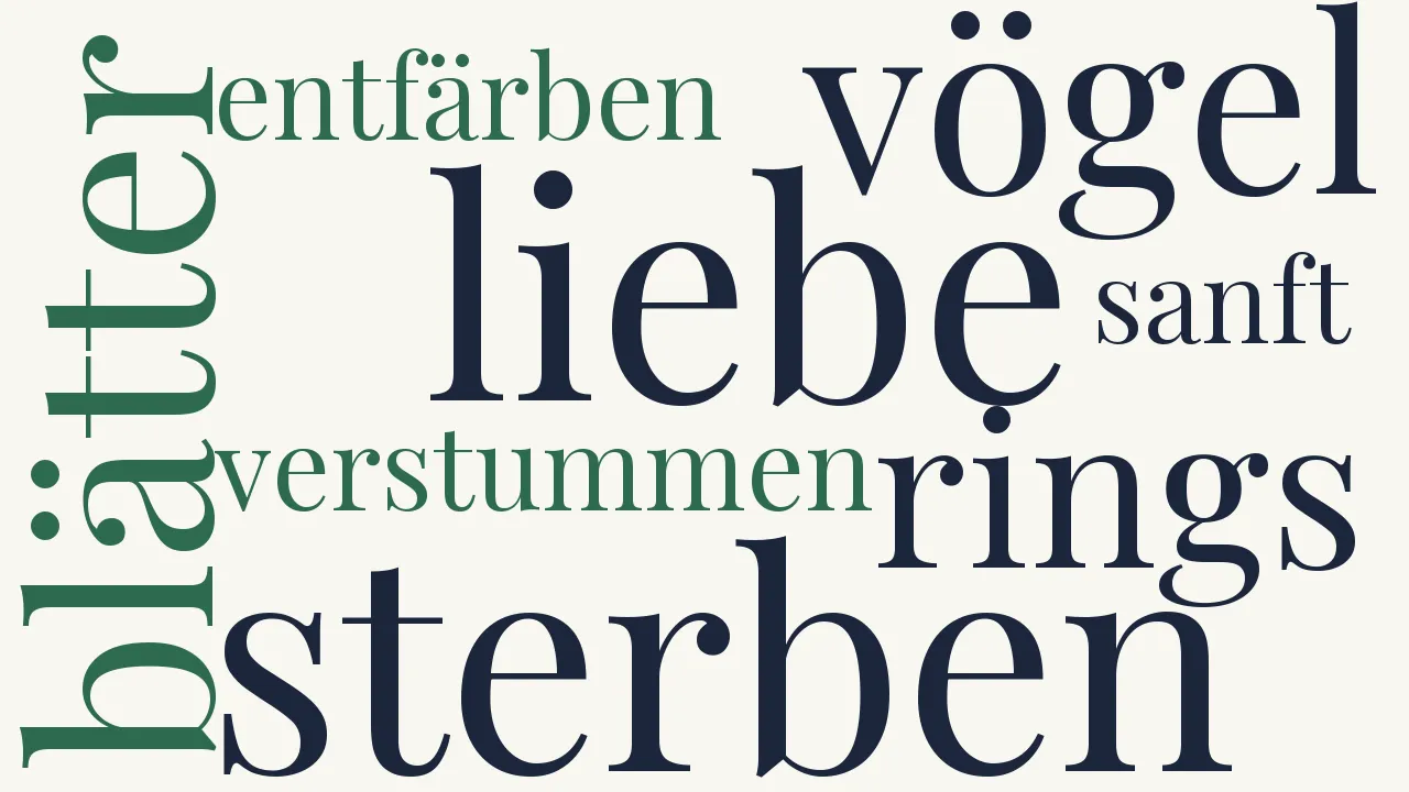 Wortwolke zu Herbst