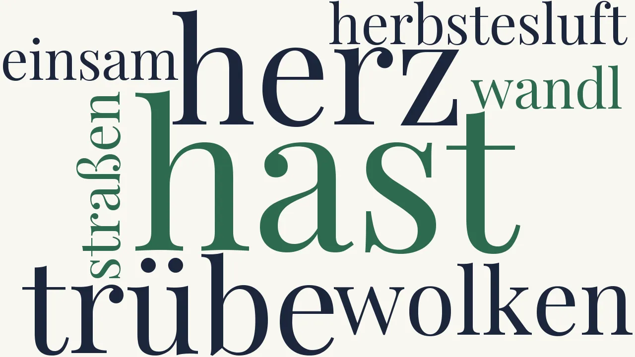 Wortwolke zu Herbstentschluß