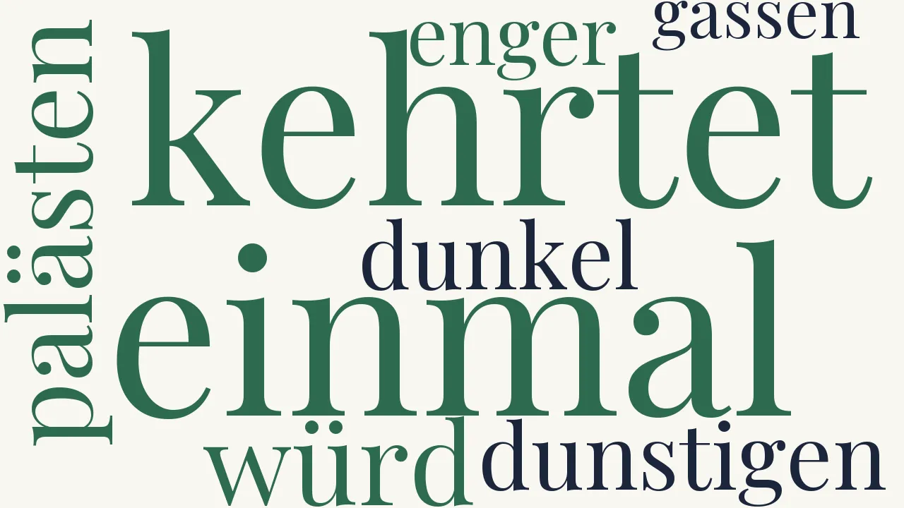 Wortwolke zu An die oberen Zehntausend