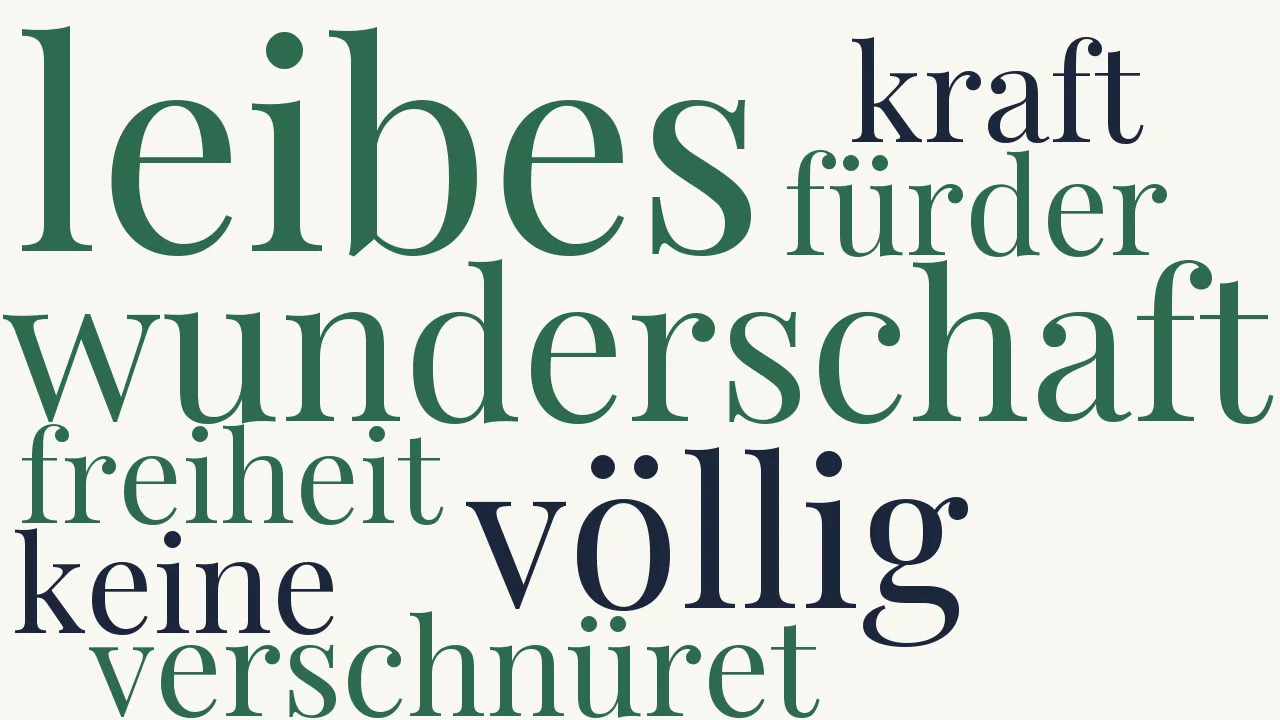 Wortwolke zu Frauenliebe