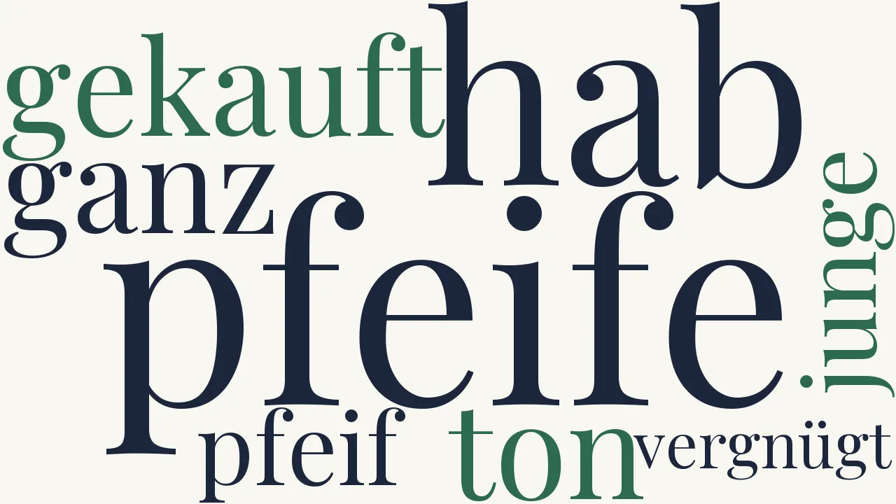 Wortwolke zu Ein Freudentag