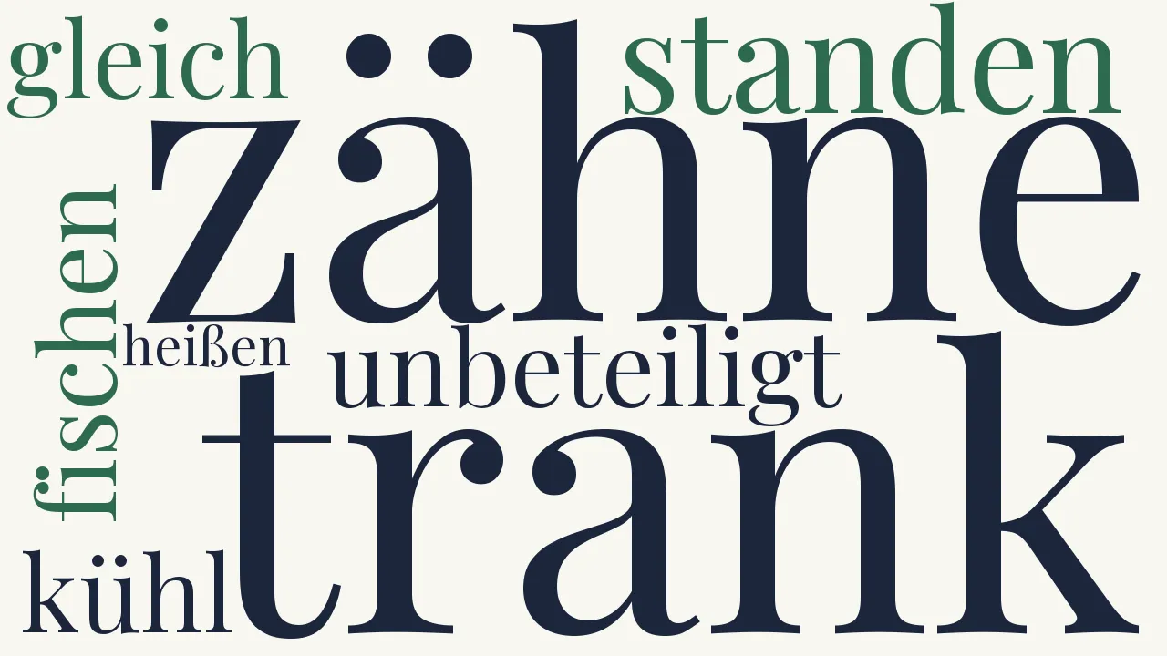 Wortwolke zu Die Dirne