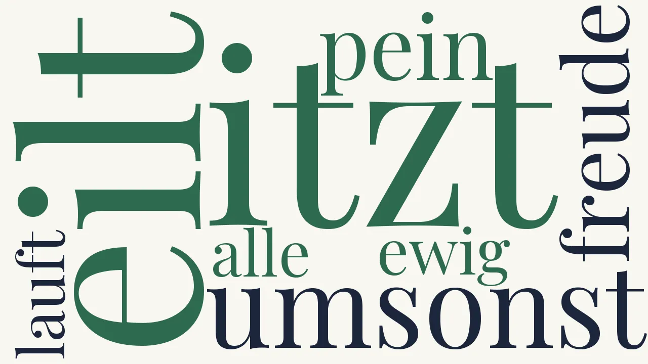 Wortwolke zu An Elsabe