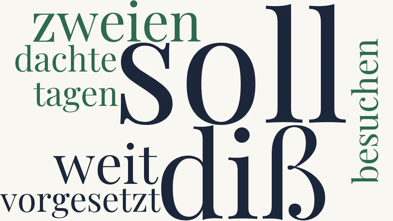 Wortwolke zu Daß er habe unbillig getan