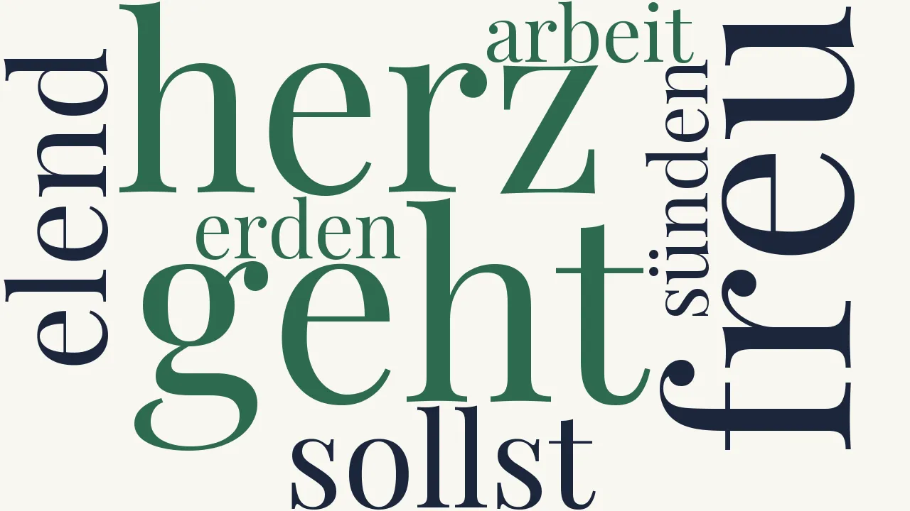 Wortwolke zu Herz freu dich