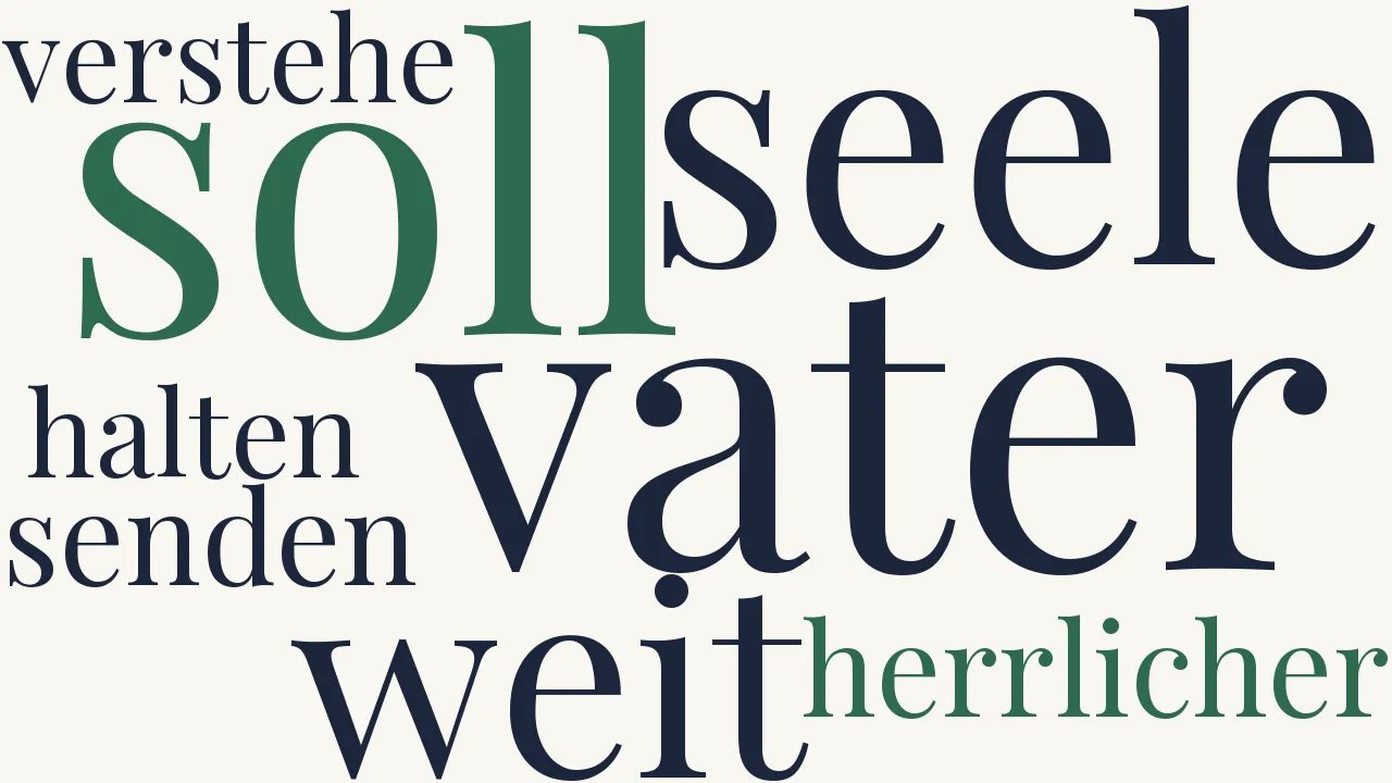 Wortwolke zu Herbstmorgen