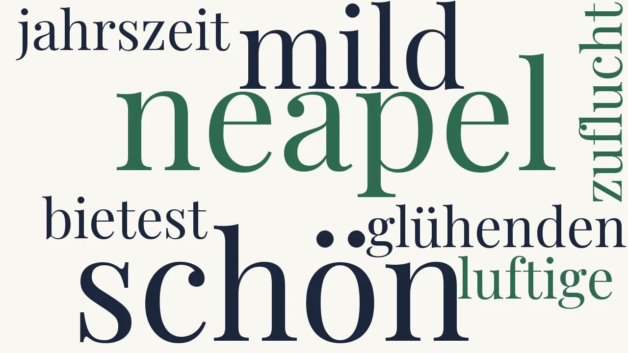 Wortwolke zu Neapel