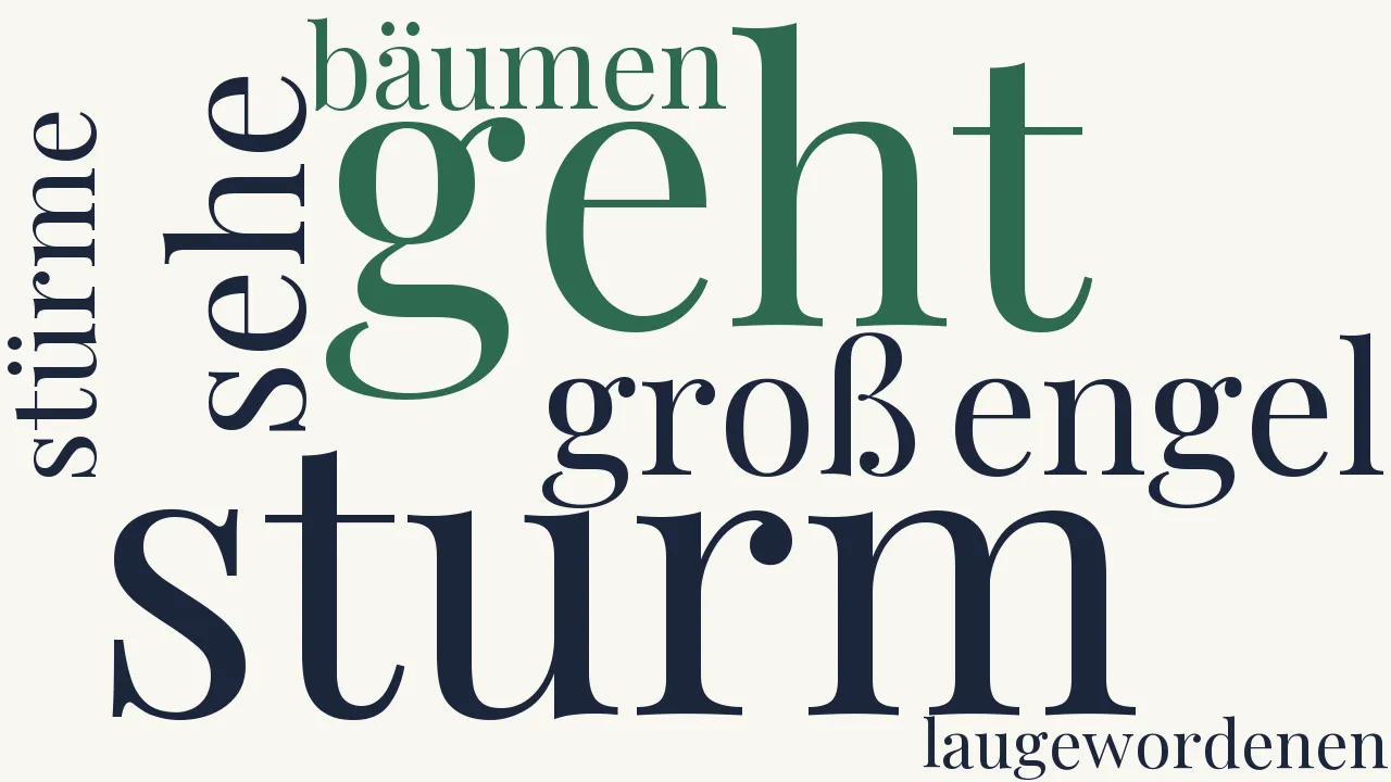 Wortwolke zu Der Schauende