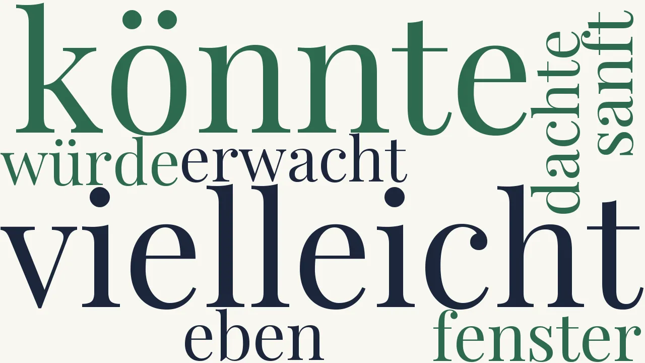Wortwolke zu Die Liebende (1)