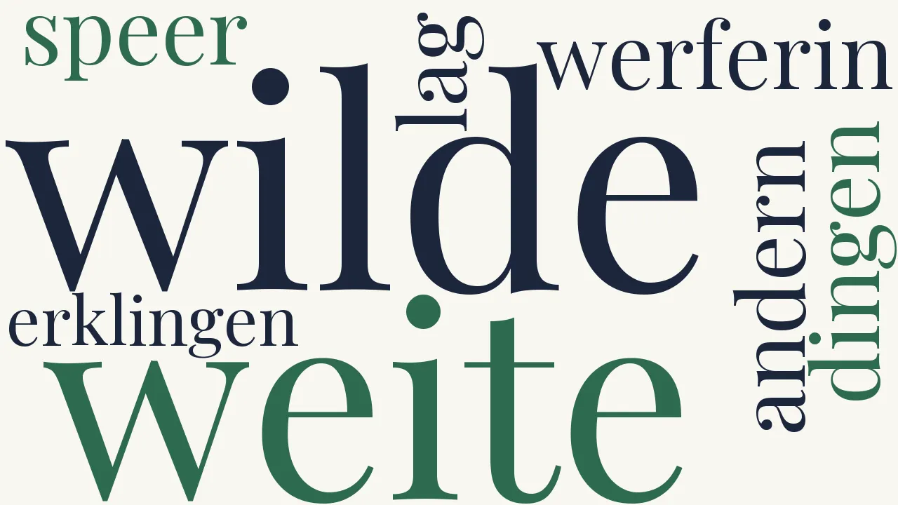 Wortwolke zu Eranna an Sappho