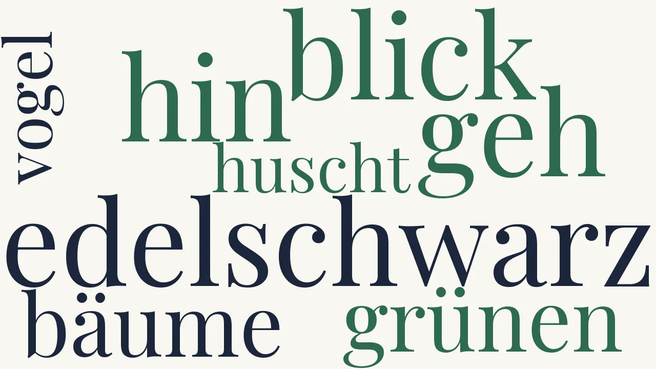 Wortwolke zu Dichters Arbeitslied