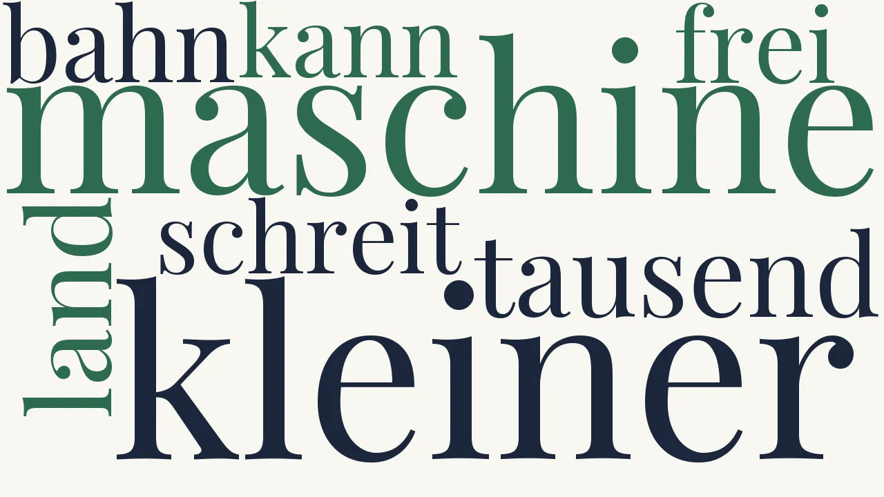 Wortwolke zu Ein Eisenbahner