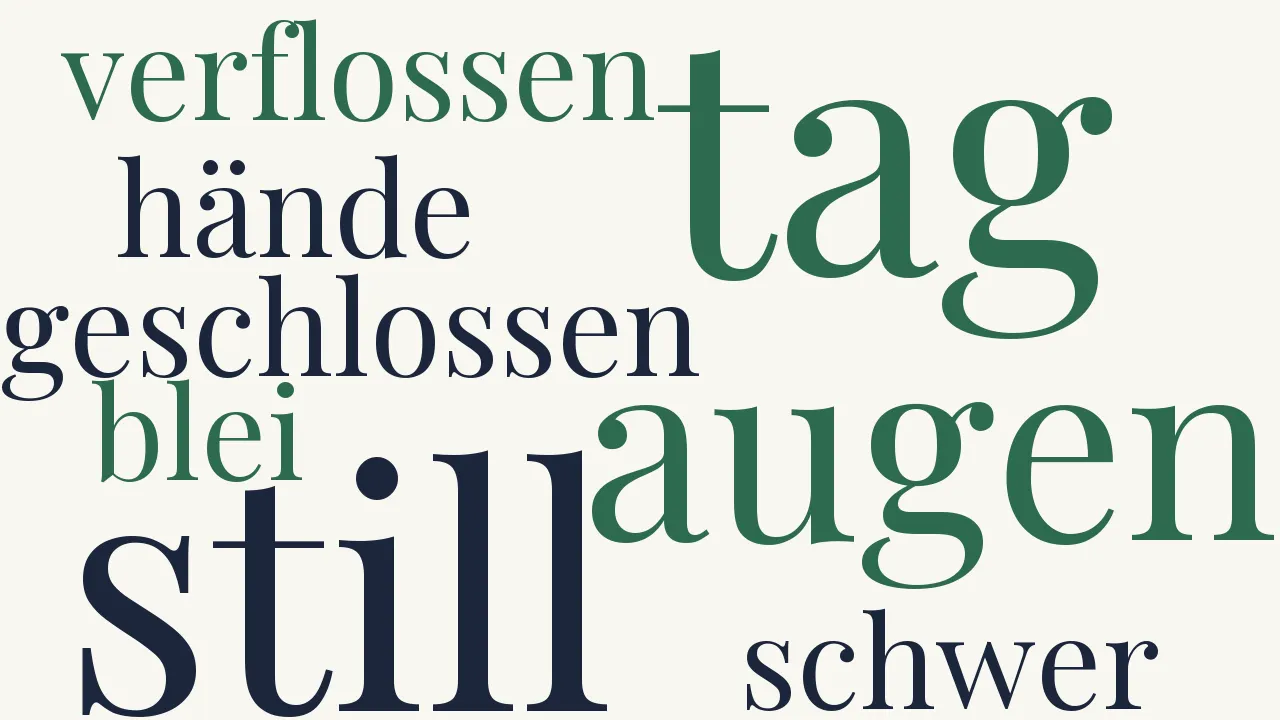 Wortwolke zu Nacht für Nacht