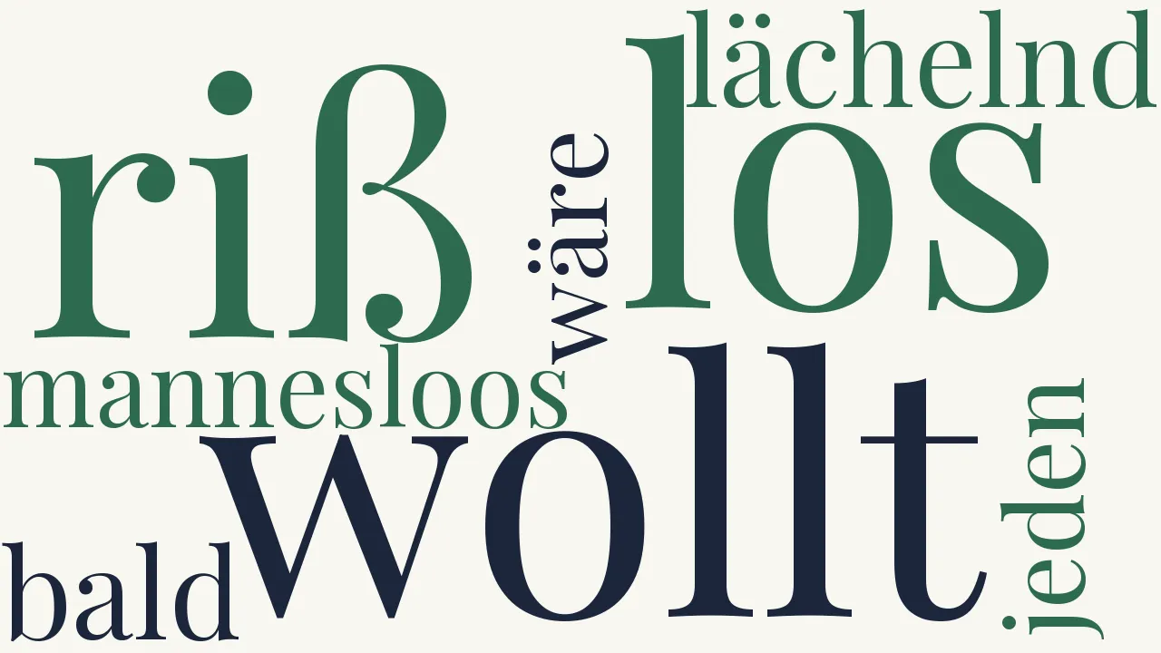 Wortwolke zu Das grosse Kind