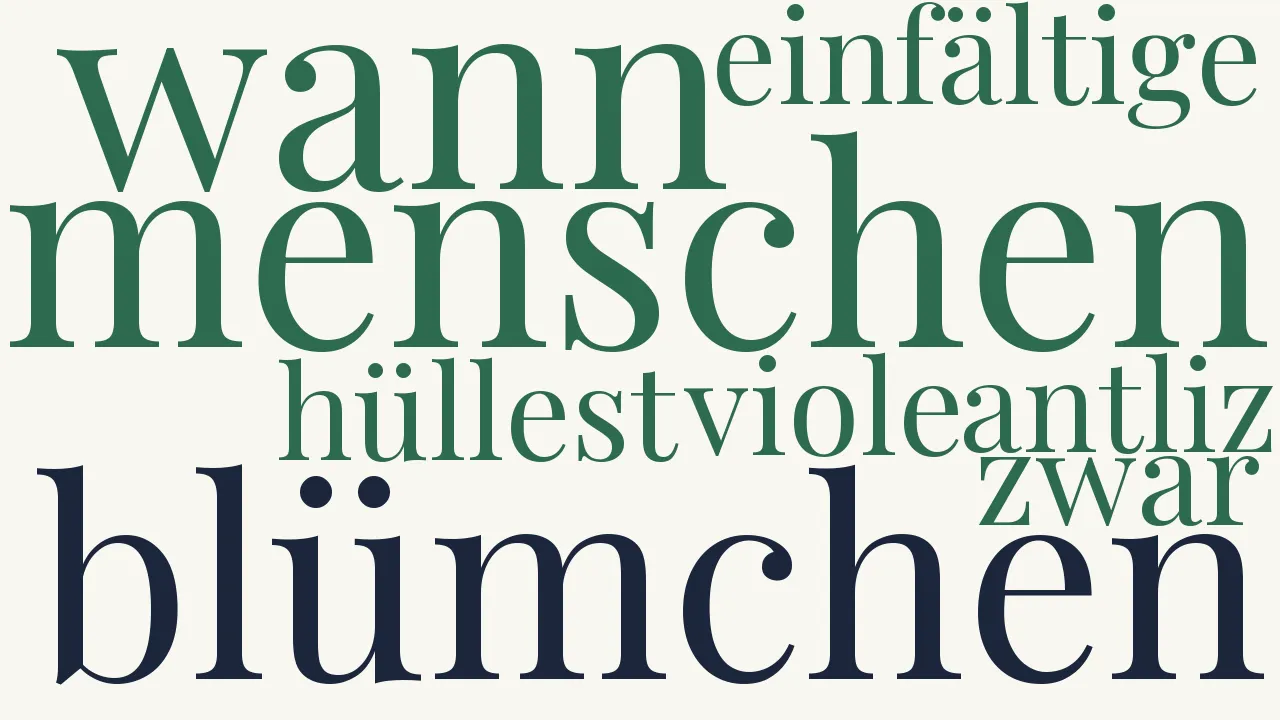 Wortwolke zu Die Viole