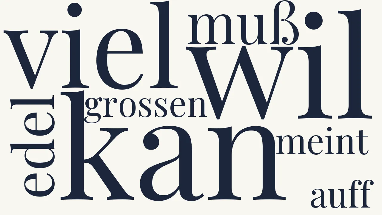 Wortwolke zu An den unadelichen Adel