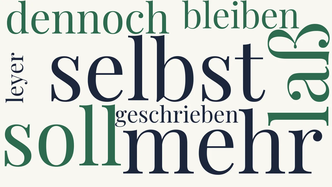 Wortwolke zu Ein Gesang wieder den Neidt