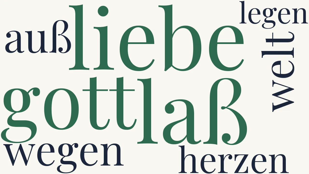 Wortwolke zu Ihr Hertzsehnlicher Wundsch