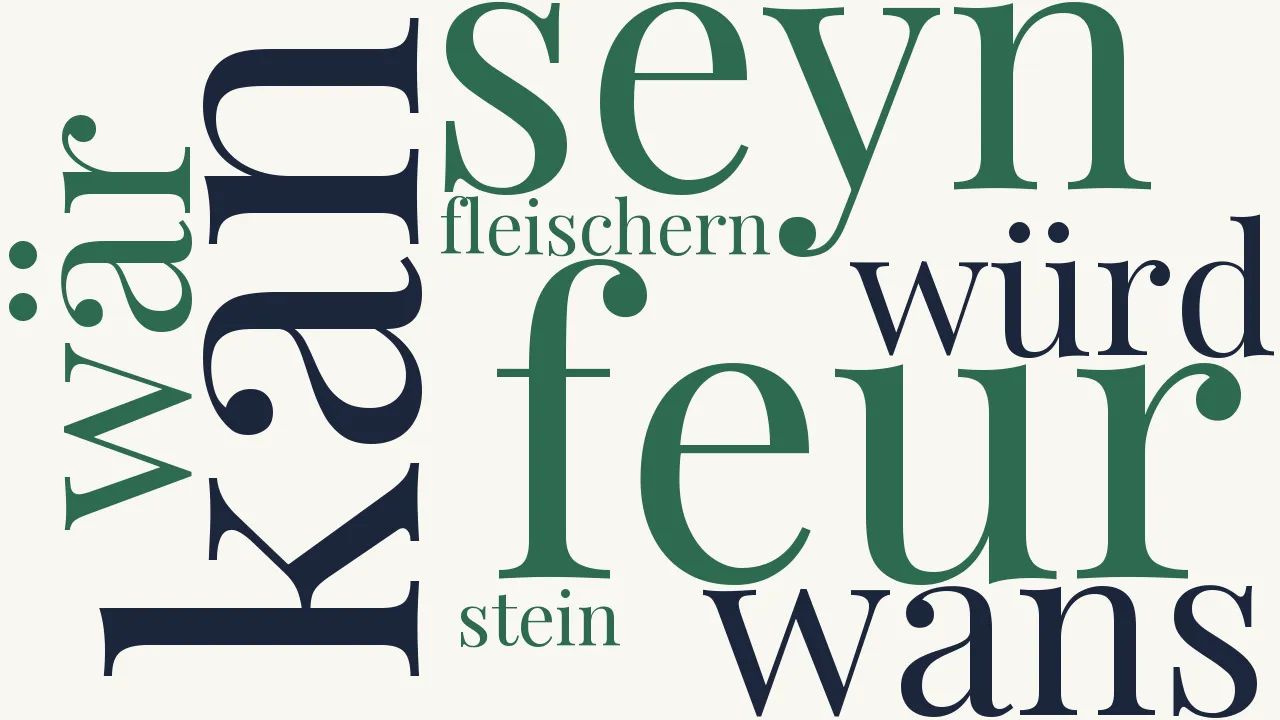Wortwolke zu Ist Lieb ein Feur