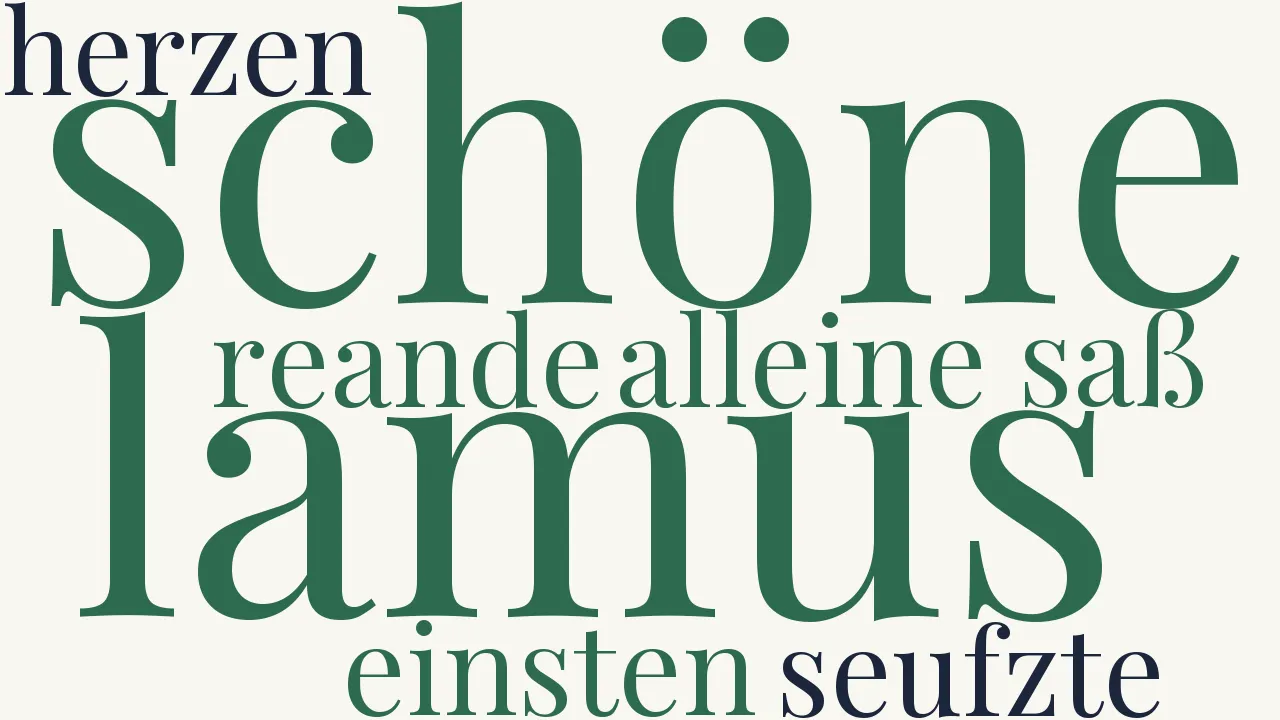 Wortwolke zu Auf eine gewisse artige Liebes-Begebenheit