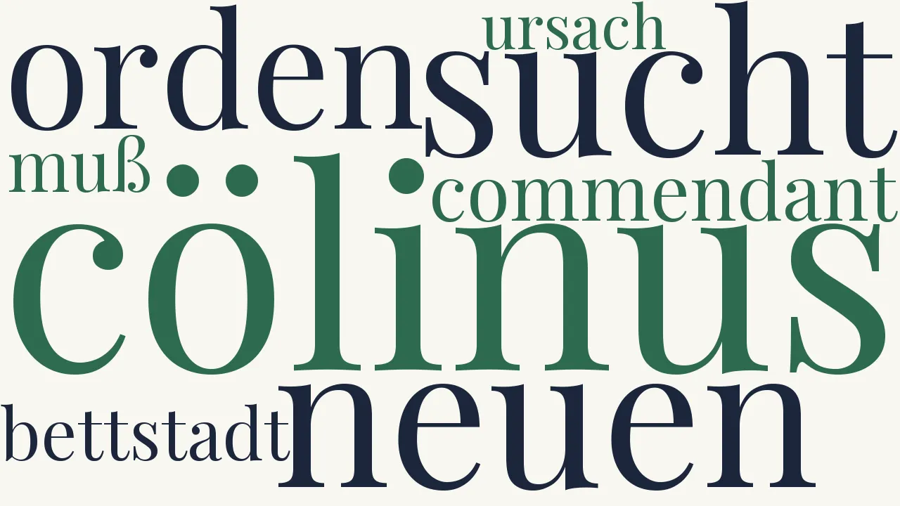 Wortwolke zu Auf einen erschrocknen Kaufmann