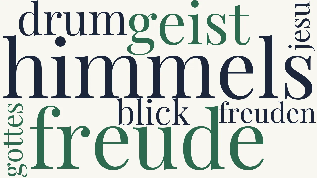 Wortwolke zu Wo werd ich hingerücket?